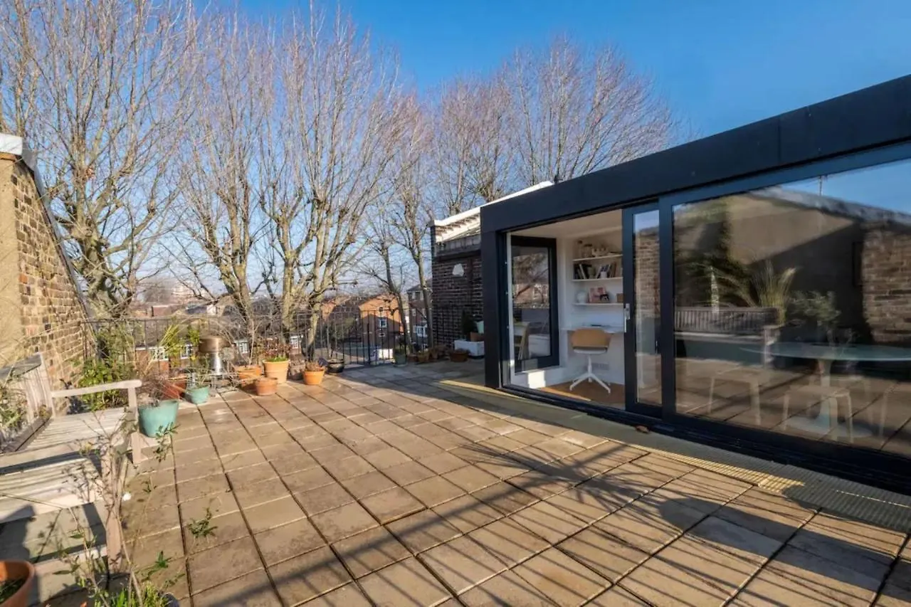 公寓 Peaceful 2 Bedroom Flat With Roof Terrace - Hackney 伦敦 英国